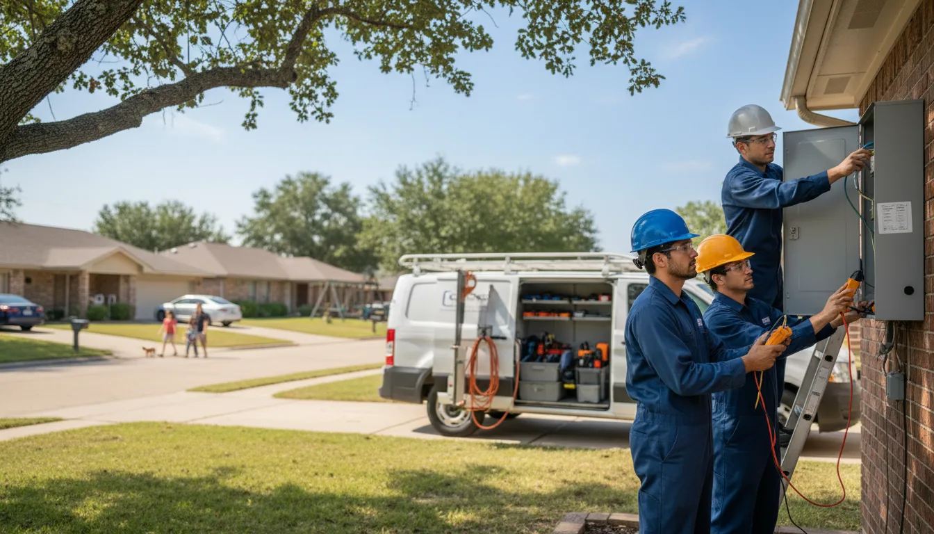Certified electrician providing emergency electrical services in Sterling, OH